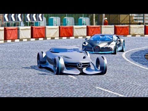 Bugatti Divo vs Mercedes Silver Arrow Concept - Singapore
