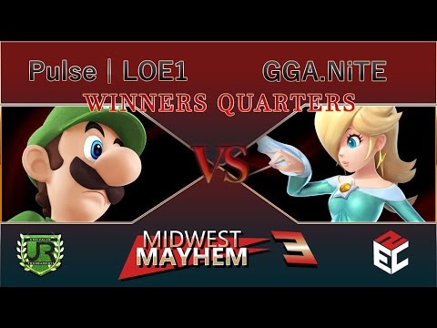 Midwest Mayhem 3  WINNERS QUARTERS - Pulse | LOE1 (Luigi) vs GGA.NiTE (Rosalina)