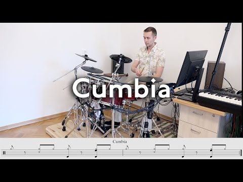 How to play Cumbia Colombiana groove on Drums