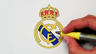 Cómo dibujar el escudo del Real Madrid paso a paso