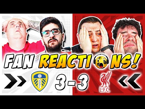 Liverpool Fans DEVASTATED 😫 Reactions to Leeds United 3-3 Liverpool | Premier League Fan Reactions