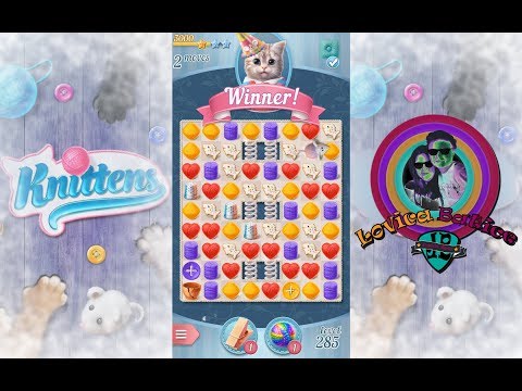 Knittens - Sweet Match 3 Puzzles & Adorable Kittens - Level 281 - 285 - Gameplay