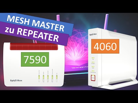 Fritz!Box 7590 MESH Master zu MESH Repeater umwandeln per Knopfdruck!