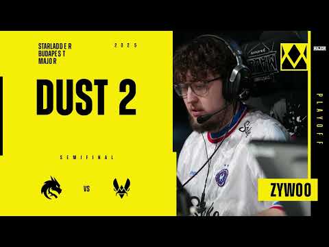 ZywOo vs Spirit on Dust II CS2 StarLadder Major Budapest 2025