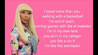 Nicki Minaj - HOV Lane Lyrics NEW 2012