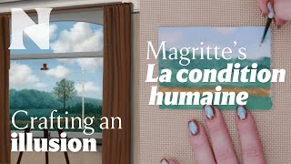 How to craft a miniature of René Magritte’s “La condition humaine”