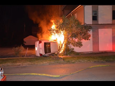 Buffalo FD 1 Alarm MVA Rollover - E Utica & Verplanck