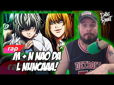[REACT 7 MINUTOZ] Rap do Near e Mello (Death Note) - O SUCESSOR DO L | NERD HITS