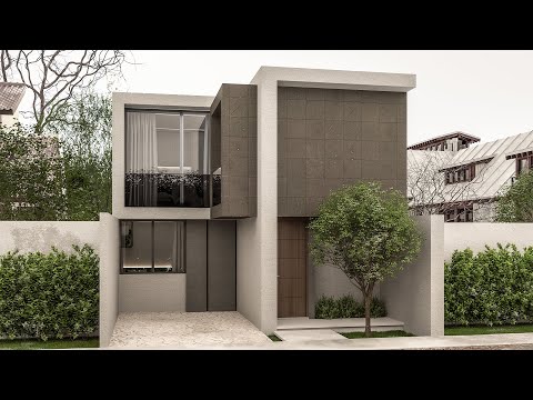 House Design 7x20 Meters | Casa de 7x20 metros