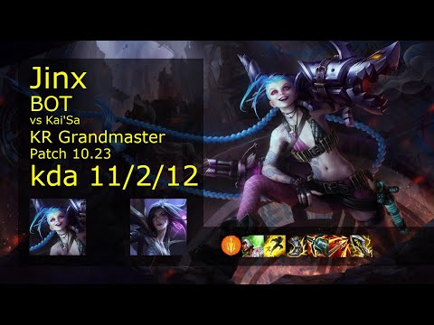 Jinx ADC & Maokai vs Kai'Sa & Pantheon - KR Grandmaster 11/2/12 Patch 10.23 // [롤] 징크스 vs 카이사