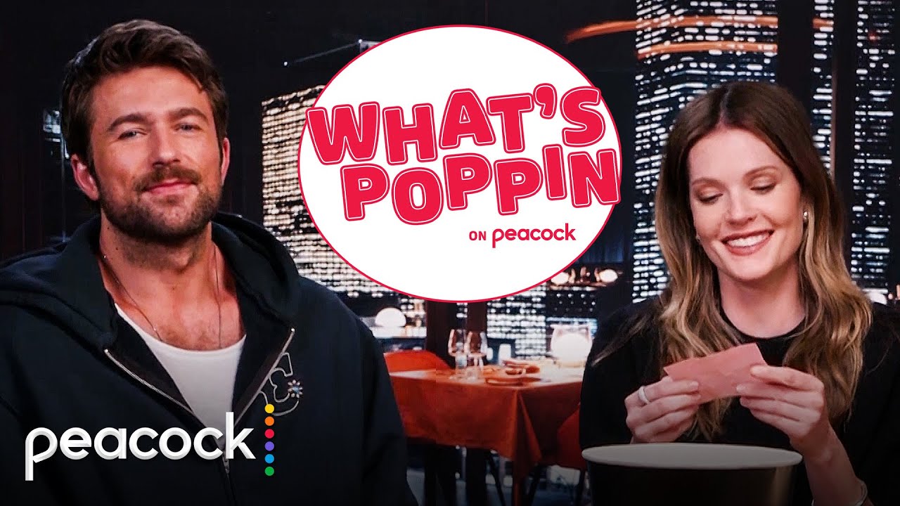Meghann Fahy and Brandon Sklenar Talk Movie Nights & Favorite Genres! - What’s Poppin