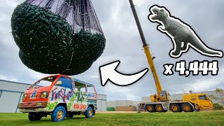 4,444 REXYS נגד מיניוואן ממנוף! (חגיגת 1 מיליארד צפיות)