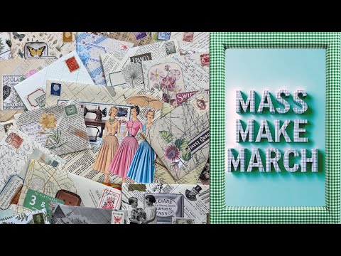 MASS MAKE MARCH EP 1 Let the Papercrafting Begin Easy  Beginner Envelope Tutorial #massmakemarch2025