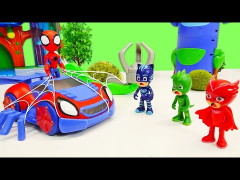 A base dos super-heróis está em perigo! História infantil com brincadeiras em português.