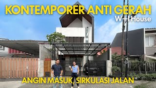 (RUMAH UNIK) Rumah Tropis Gaya Villa Lebar 7m Anti Gerah!