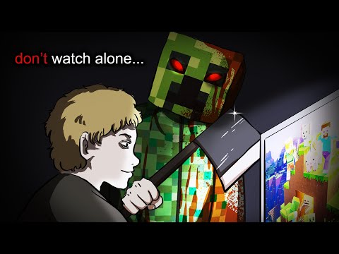Minecraft’s First Creeper: The Origin of Fear! Scary Animated Horror Story.