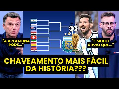 SORTE ABSURDA??? “Cara, o CHAVEAMENTO da ARGENTINA até agora na COPA DO MUNDO é…”