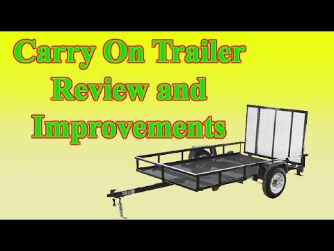Carry On 5 x 8 Utility Trailer Review and Improvements
