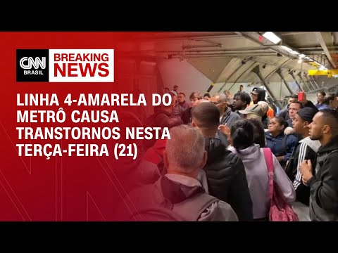 Falha no sistema causa lentidão e fecha transferências na Linha 4-Amarela | CNN NOVO DIA