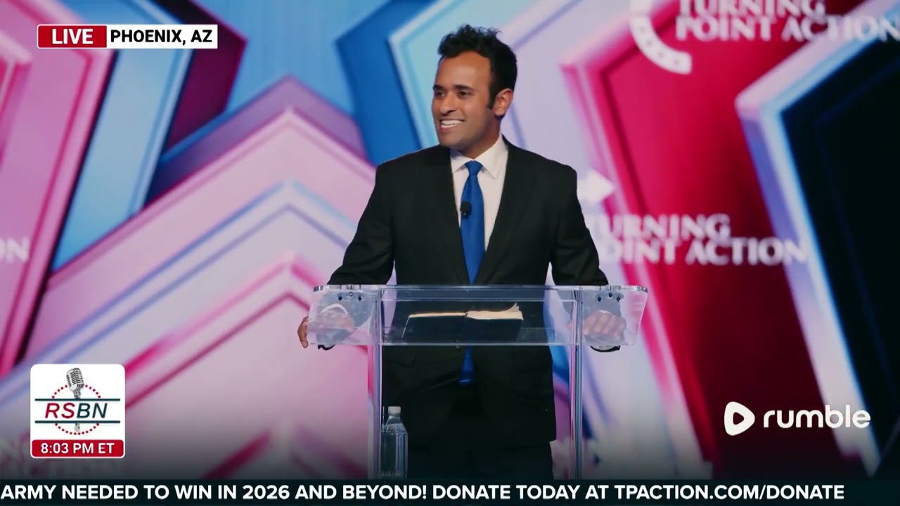 WATCH: Vivek Ramaswamy Discusses Faith in America at AmFest - 12/19/25