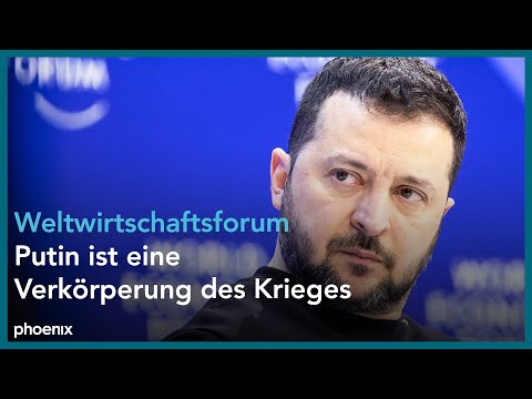 Wolodymyr Selenskyj beim Weltwirtschaftsforum in Davos am 17.01.24