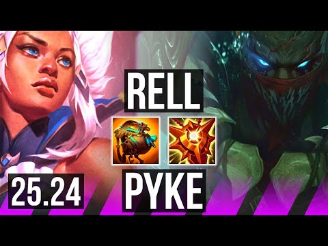 RELL & Jhin vs PYKE & Mel (SUP) | EUW Grandmaster | 25.24