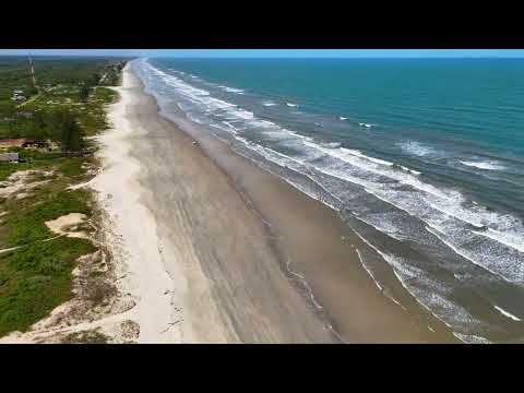 Sobrevoando a linda praia de Ilha Comprida - Litoral Sul de São Paulo