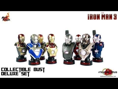Video Review of the Hot Toys: 1/6 scale Iron Man 3 Collectible Bust Set
