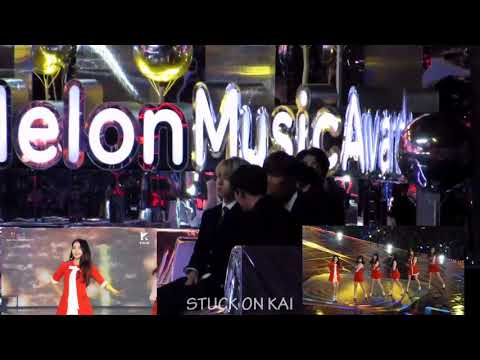 exo  reaction to gfriend / MMA 2017.12.2 fancam ver