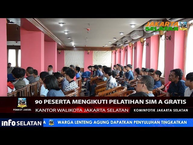 90 peserta mengikuti pelatihan SIM A GRATIS