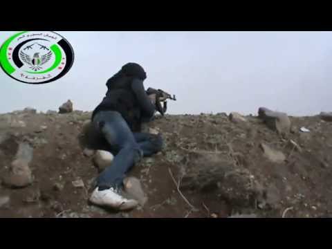 التصدي لقوات النظام من قبل الفرقة 90 على جبهة كفر شمس في ريف درعا