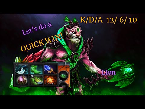 Just a QUICK WIN! | Lion | Dota 2 Highlights Ranked Game Core Mid Play