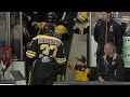 Young Bruins Fan Fist Bumps His Favorite Team