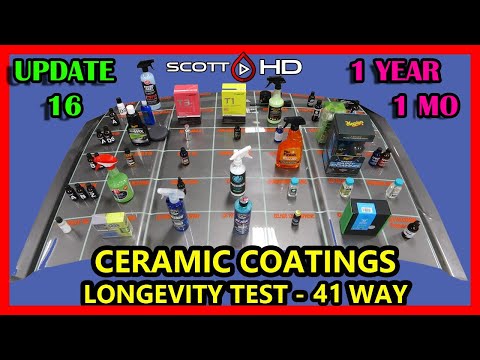 Ceramic Coating Longevity Test - 41 WAY - The ULTIMATE comparison test - UPDATE 16 -1 YEAR, 2 MONTHS