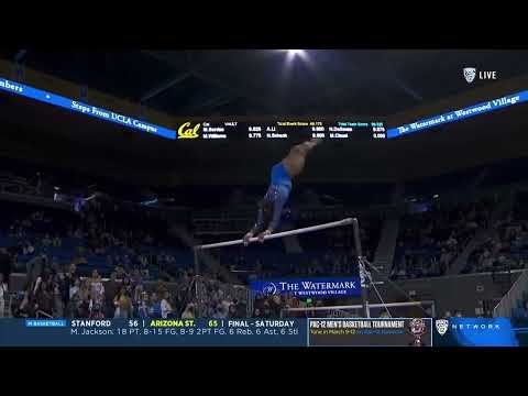 Jordan Chiles Near Perfect Bars UCLA vs California 2022 9.975