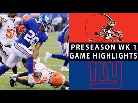 Browns vs. Giants Highlights | NFL 2018 Preseason Week 1