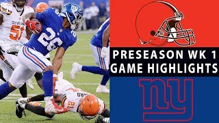 Browns vs. Giants Highlights | NFL 2018 Preseason Week 1