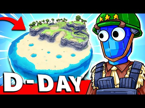 is this the BEST TABS WW2 D-DAY...? New TABS Map Creator Update Gameplay