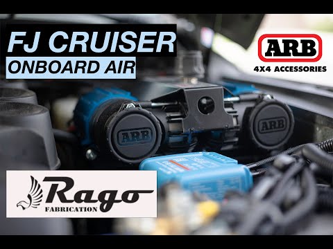 ARB Dual Air Comp Install FJ Cruiser Rago Fab Mount
