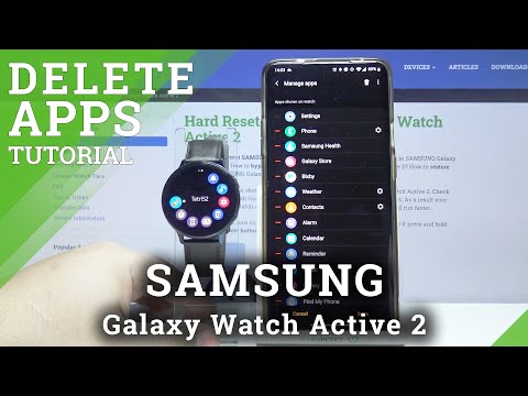 How to Remove Installed Apps in SAMSUNG Galaxy Watch Active 2 – Uninstall Third-Party Apps
