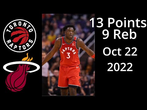 Og Anunoby 13 Points 9 Reb Highlights!