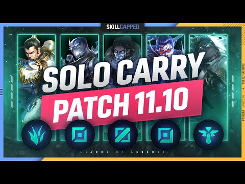 3 BEST SOLO CARRY Champions for EVERY ROLE in PATCH 11.10 - League of Legends