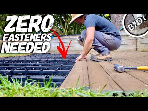 DIY Deck Patio With ZERO Fasteners Needed!
