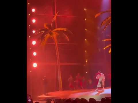 #RauwAlejandro junto a #BadBunny cantando “Party” show de República Dominicana 🇩🇴