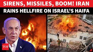 ON CAM: Iran BOMBS Israeli Cities; Haifa Under Massive Attack, ‘HEAVY DAMAGE’ Reported | Watch