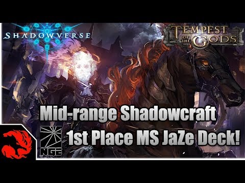 [Shadowverse] Mid-range Shadowcraft - NGE NA 1st Place MS JaZe Deck!