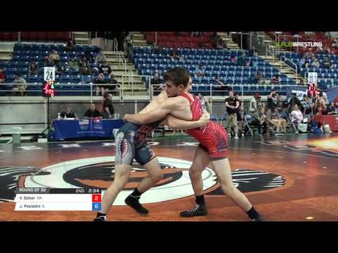 Junior GR 160 Round of 32 - Vincent Baker (GA) vs. Joseph Posledni (IL)