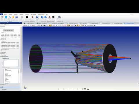 Zemax API   Sequential Telescopes08 SchmidtCassegrainSpiderObscuration