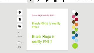 Brush Ninja - Editable Text