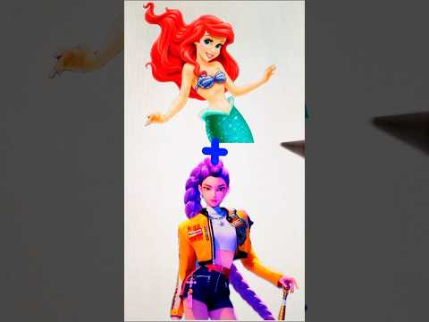 Ariel Into Rumi #kpopdemonhunters #transformation #glowup #digitalart #art #shorts